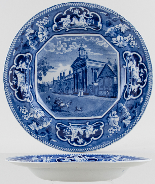 Soup Plate Pembroke Hall Cambridge c1825